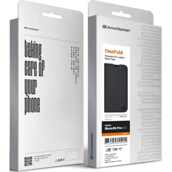 Чохол до мобільного телефона Armorstandart OneFold Case OPPO Reno16 Pro 5G Black (ARM92267)