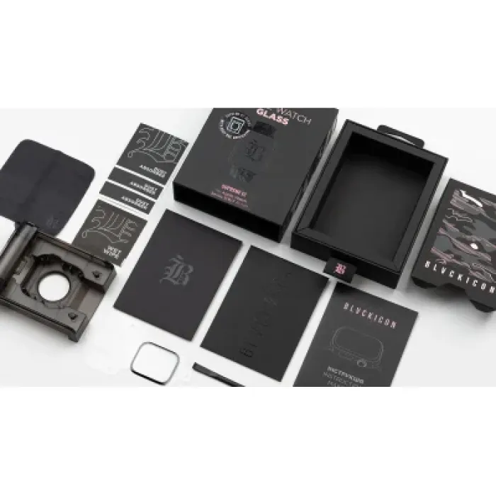 Скло захисне Armorstandart Supreme Black Icon EZ Apple Watch Series 9/8/7 45 mm (ARM91475)