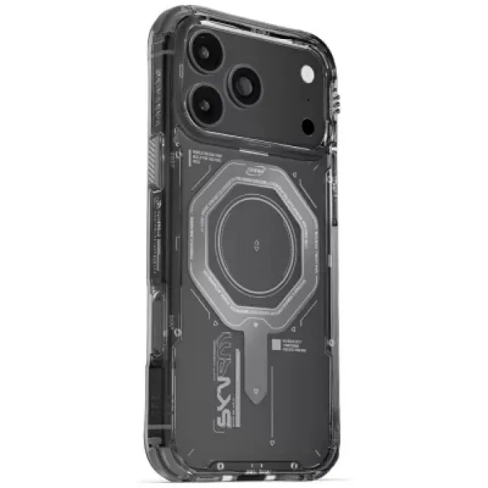 Чохол до мобільного телефона Skinarma Magma Magnetic Charging iPhone 17 Pro Max Gray (8886461248524)