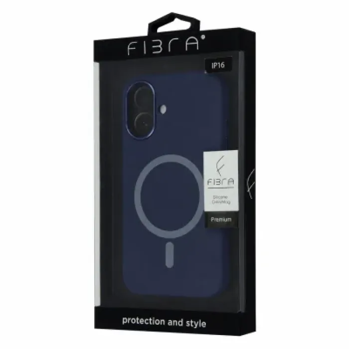 Чохол до мобільного телефона BeCover FIBRA Silicone OmniMag Apple iPhone 16 Deep Blue (716226)