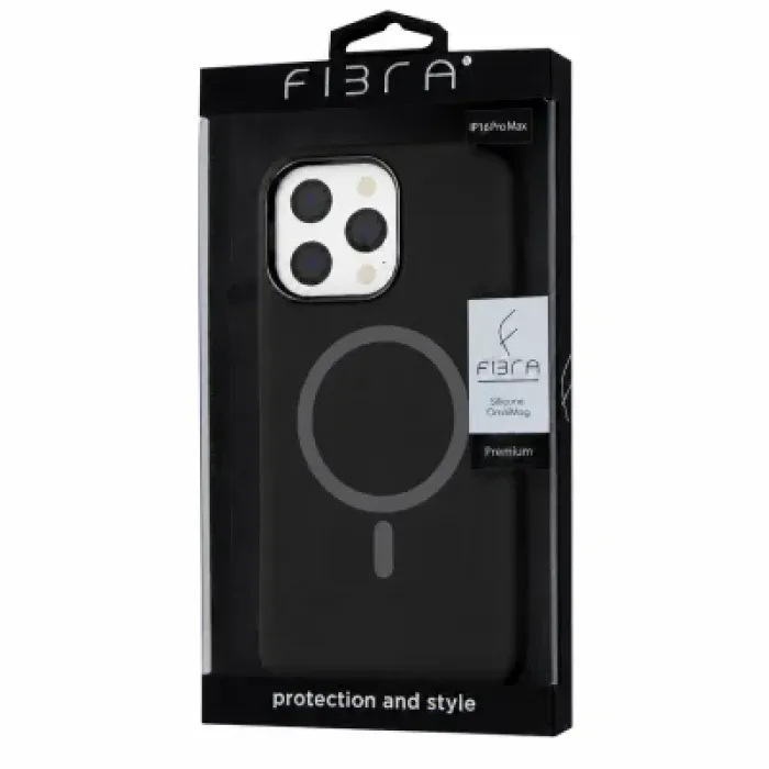 Чохол до мобільного телефона BeCover FIBRA Silicone OmniMag Apple iPhone 16 Pro Max Black (716232)