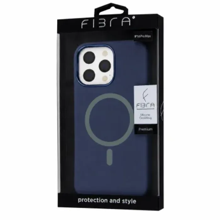 Чохол до мобільного телефона BeCover FIBRA Silicone OmniMag Apple iPhone 16 Pro Max Deep Blue (716235)