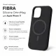 Чохол до мобільного телефона BeCover FIBRA Silicone OmniMag Apple iPhone 17 Black (716195)