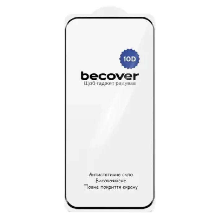 Скло захисне BeCover 10D Oppo Reno15 5G Black (716106)