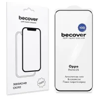 Скло захисне BeCover 10D Oppo Reno15 5G Black (716106)