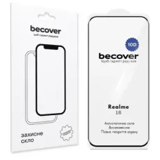 Скло захисне BeCover 10D Realme 16 Black (716100)