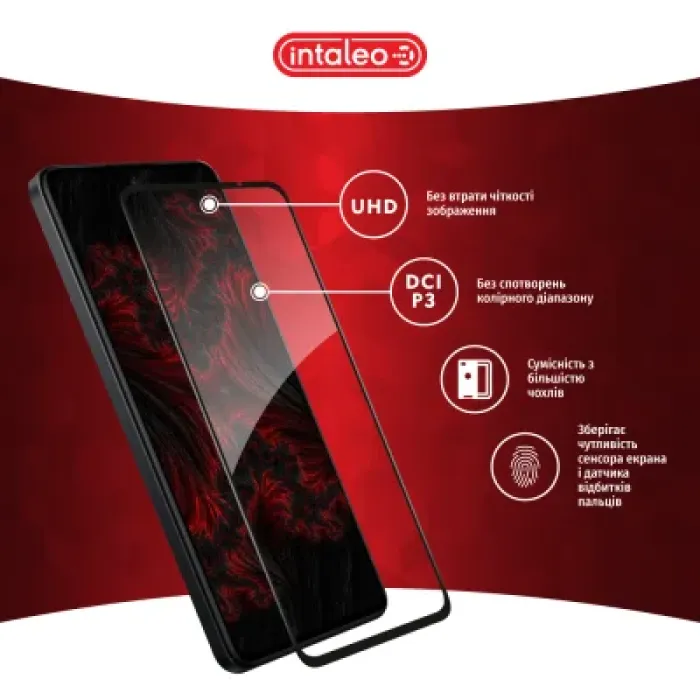 Скло захисне Intaleo Full Glue Xiaomi Redmi Note 14 5G Black (1283126599460)