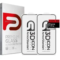 Скло захисне Armorstandart Icon 3D iPhone 17 Pro Black 2 pcs (ARM89134)