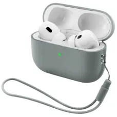 Чохол для навушників Armorstandart Silicone Case with straps For Apple AirPods Pro 3 Grey (ARM91281)