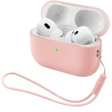 Чохол для навушників Armorstandart Silicone Case with straps For Apple AirPods Pro 3 Pink (ARM91283)
