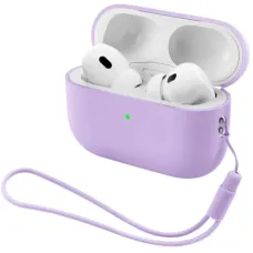Чохол для навушників Armorstandart Silicone Case with straps For Apple AirPods Pro 3 Pink Purple (ARM91284)