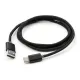 Дата кабель USB 2.0 AM to USB-C 1.0m LED black Vinga (VCPDCTCLED1BK)