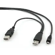 Дата кабелю USB 2.0 AM/AM to Mini 5P 0.9m Cablexpert (CCP-USB22-AM5P-3)