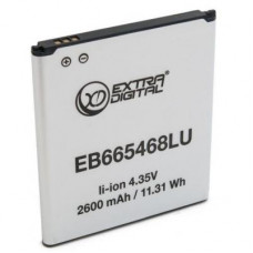 Акумуляторна батарея Extradigital Samsung Galaxy Grand 2 Duos G7102 (2600 mAh, EB665468LU) (BMS6417)