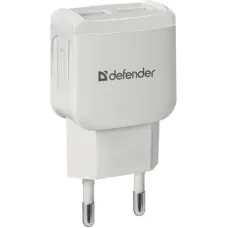 Зарядний пристрій Defender UPA-22 white, 2xUSB, 2.1A (83580)