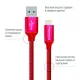 Дата кабель USB 2.0 AM to Lightning 1.0m 2.1А red ColorWay (CW-CBUL004-RD)