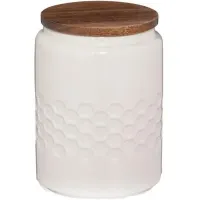 Ємність для сипучих продуктів Kela Mellis White 0,8 л 10,5х14,5 см (12084)