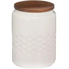 Ємність для сипучих продуктів Kela Mellis White 0,8 л 10,5х14,5 см (12084)