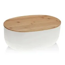 Хлібниця Kela Namur White 37,5х23х14 см (12060)