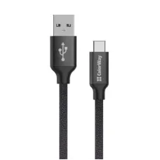 Дата кабель USB 2.0 AM to USB-C 2.0m black ColorWay (CW-CBUC008-BK)