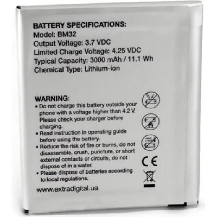 Акумуляторна батарея Extradigital Xiaomi Mi4 (BM32) 3000 mAh (BMX6446)
