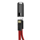Дата кабель USB 2.0 AM to Lightning 0.22m red ColorWay (CW-CBUL021-RD)