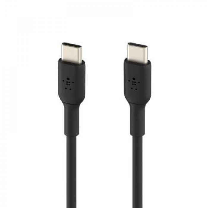 Дата кабель USB-C to USB-C 1.0m PVC black Belkin (CAB003BT1MBK)