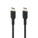 Дата кабель USB-C to USB-C 1.0m PVC black Belkin (CAB003BT1MBK)