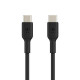 Дата кабель USB-C to USB-C 1.0m PVC black Belkin (CAB003BT1MBK)