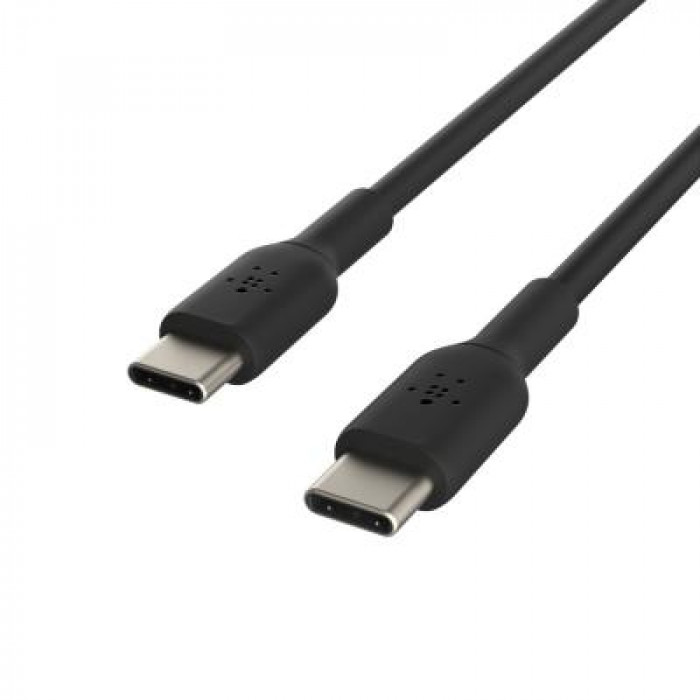 Дата кабель USB-C to USB-C 1.0m PVC black Belkin (CAB003BT1MBK)