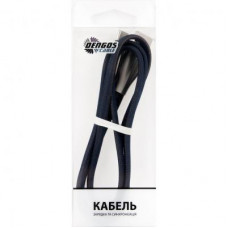 Дата кабель USB 2.0 AM to USB-C 1.0m black Dengos (PLS-TC-PLSK-BLACK)