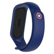Ремінець до фітнес браслета Armorstandart Superhero Edition для Xiaomi Mi Band 5 Captain America Blue (ARM57108)