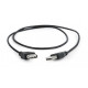 Дата кабель USB 2.0 AM/AF 0.75m Cablexpert (CC-USB2-AMAF-75CM/300-BK)
