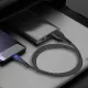 Дата кабель USB 2.0 AM to Lightning 1.0m led black ColorWay (CW-CBUL034-BK)