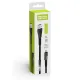 Дата кабель USB 2.0 AM to Micro 5P 1.0m zinc alloy + led black ColorWay (CW-CBUM035-BK)