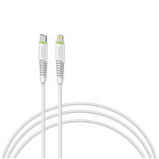 Дата кабель USB-C to Lightning 1.2m 18W white Intaleo (1283126504099)