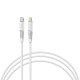 Дата кабель USB-C to Lightning 1.2m 18W white Intaleo (1283126504099)
