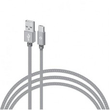 Дата кабель USB 2.0 AM to USB-C 2.0m CBGNYT2 grey Intaleo (1283126489143)