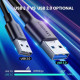 Дата кабель USB 3.0 AM to USB-C 1.0m US184 Black Ugreen (20882)