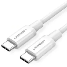 Дата кабель USB-C to USB-C 1.0m US264 ABS Shell White Ugreen (60518)