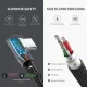 Дата кабель USB 2.0 AM to USB-C 1.0m 90° corner braid black Ugreen (50941)