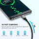 Дата кабель USB 2.0 AM to USB-C 1.0m US288 Aluminum Braid Black Ugreen (60126)