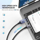 Дата кабель USB 2.0 AM to USB-C 2.0m US288 Aluminum Braid Black Ugreen (60128)