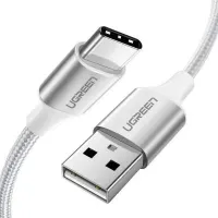 Дата кабель USB 2.0 AM to USB-C 1.0m aluminum braid US288 white Ugreen (60131)