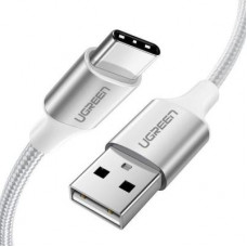 Дата кабель USB 2.0 AM to USB-C 1.0m aluminum braid US288 white Ugreen (60131)