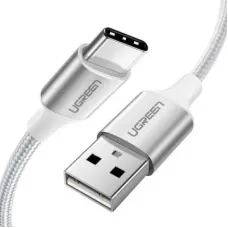 Дата кабель USB 2.0 AM to USB-C 1.0m aluminum braid US288 white Ugreen (60131)