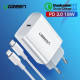 Зарядний пристрій Ugreen USB-C PD20W CD137 white (60450)