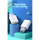 Зарядний пристрій Ugreen USB-C PD20W CD137 white (60450)