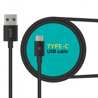 Дата кабель USB 2.0 AM to USB-C 2.0m black Piko (1283126493850)
