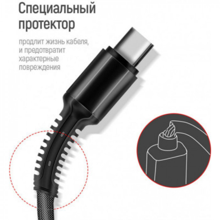 Дата кабель USB 2.0 AM to Lightning + Micro 5P + USB-C 4.0A (20W) ColorWay (CW-CBU3003-GR)